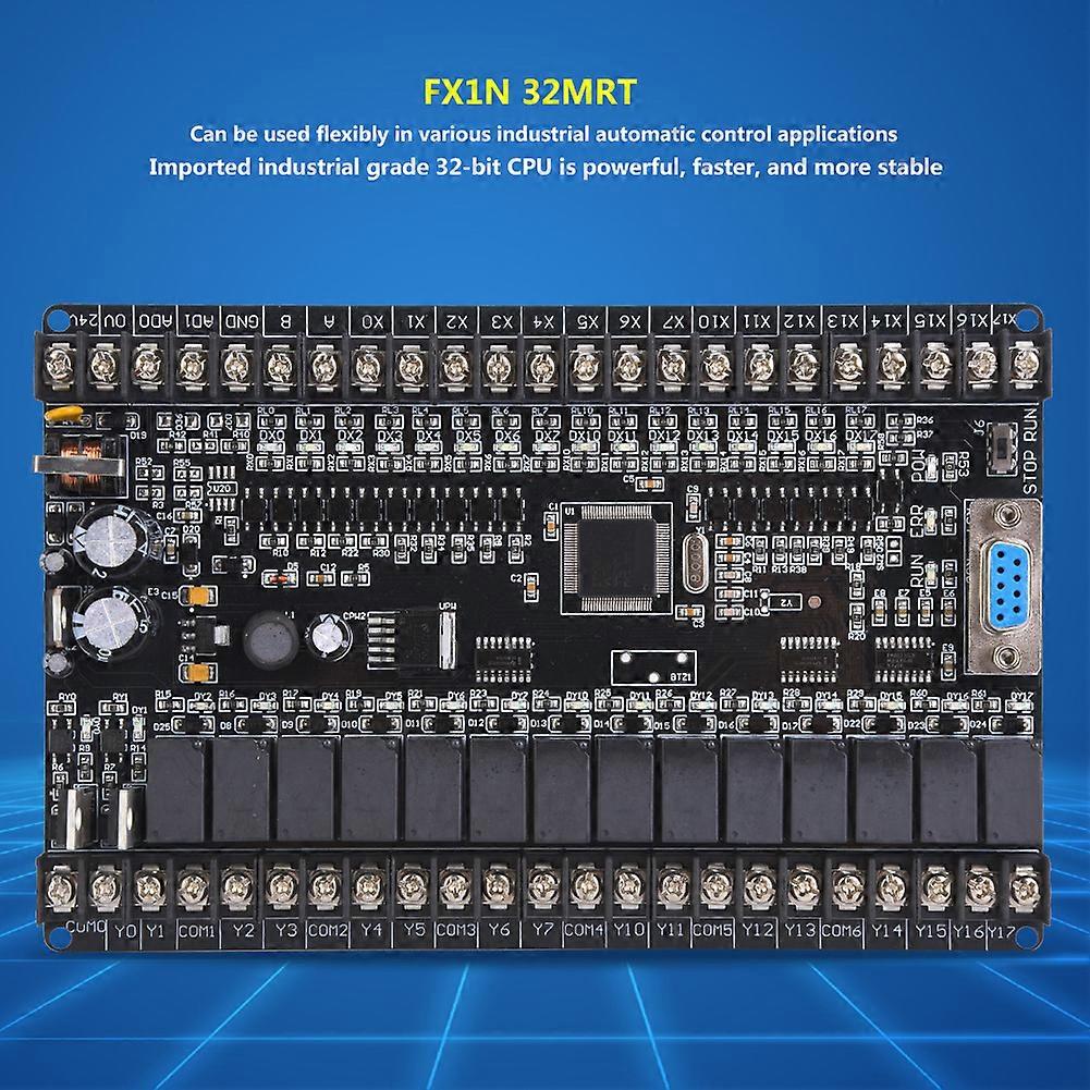 PLC Industrial Control Board FX1N 32MRT 32 Bit CPU 16 In 16 Out