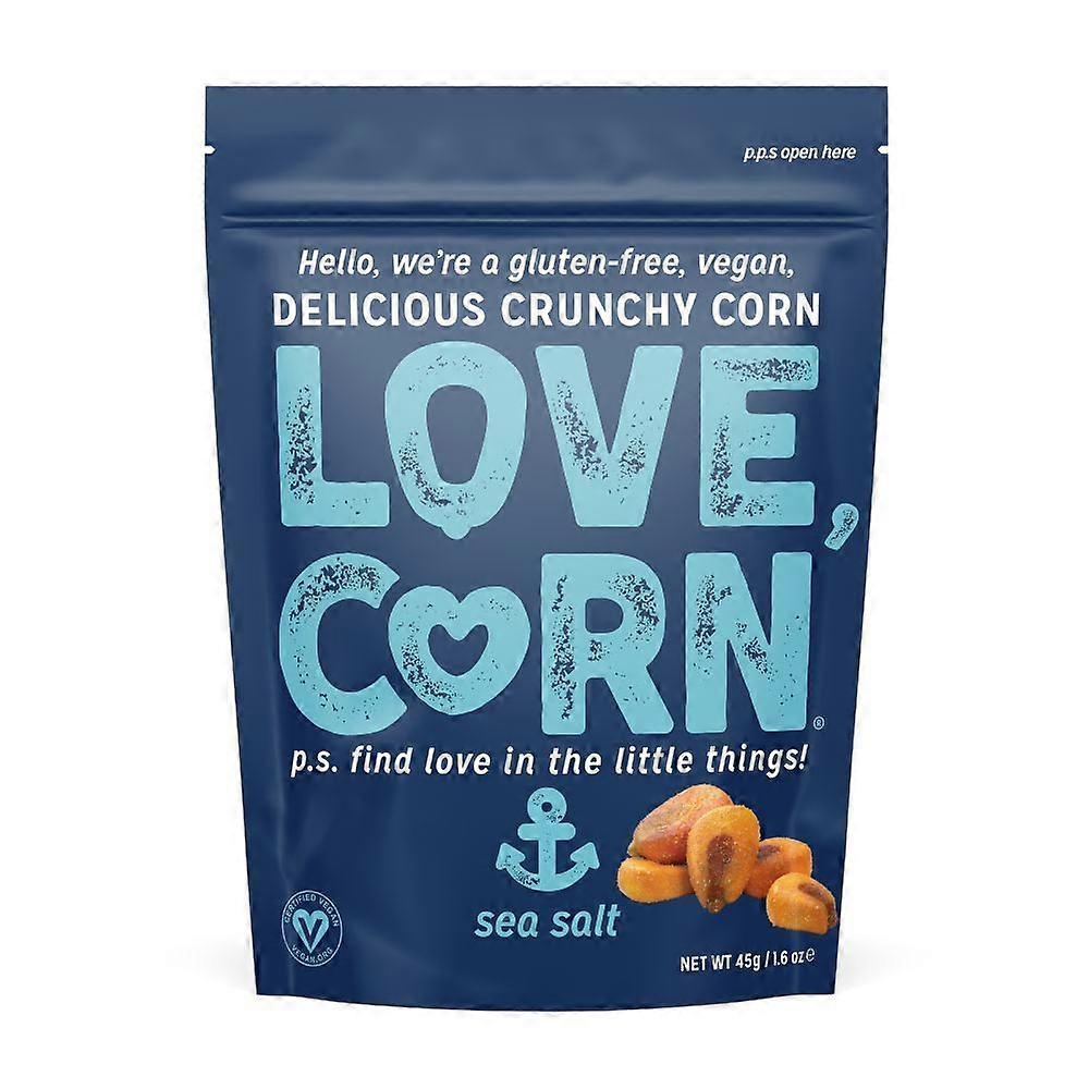 Love Corn Θαλασσινό Αλάτι Σνακ Καλαμποκιού 45g - 10 Pack