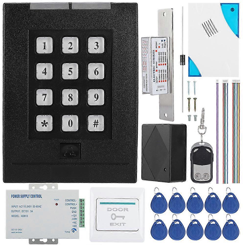 Door Access Control System RFID Card Password Unlock Home Security