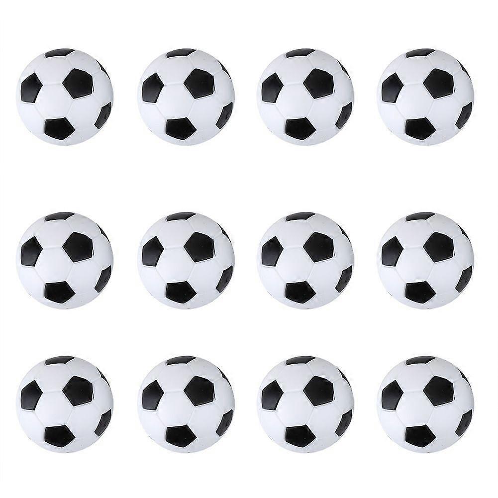 12pcs Table Soccer Game Replacement Kit Mini 36mm Footballs Balls Set Accessory