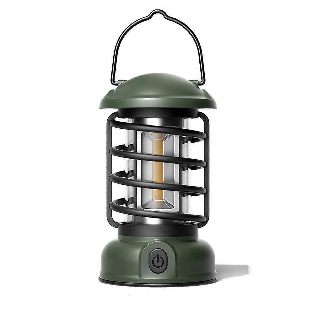 Rotating Button Dimming Portable Rechargeable Outdoor Waterproof Camping Light Handheld Flashlight For Backpacking