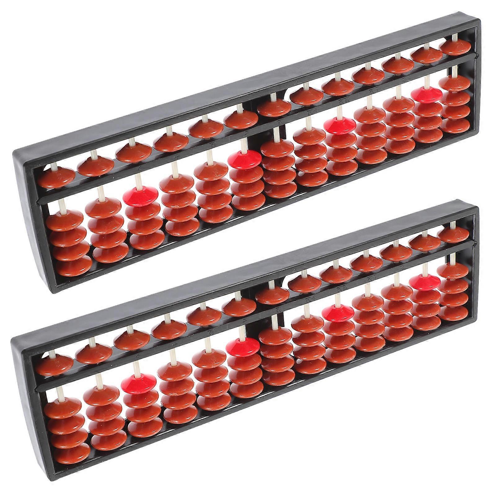 Kid Educational Abacus Plastic Arithmetic Abacus for Students Use 10Pcs