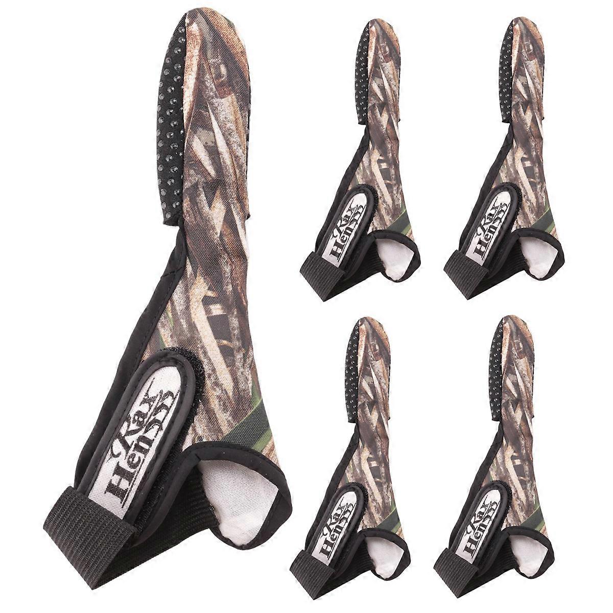 5X Casting Glove Finger Stall Protector Sea Fly Carp Fishing Camouflage