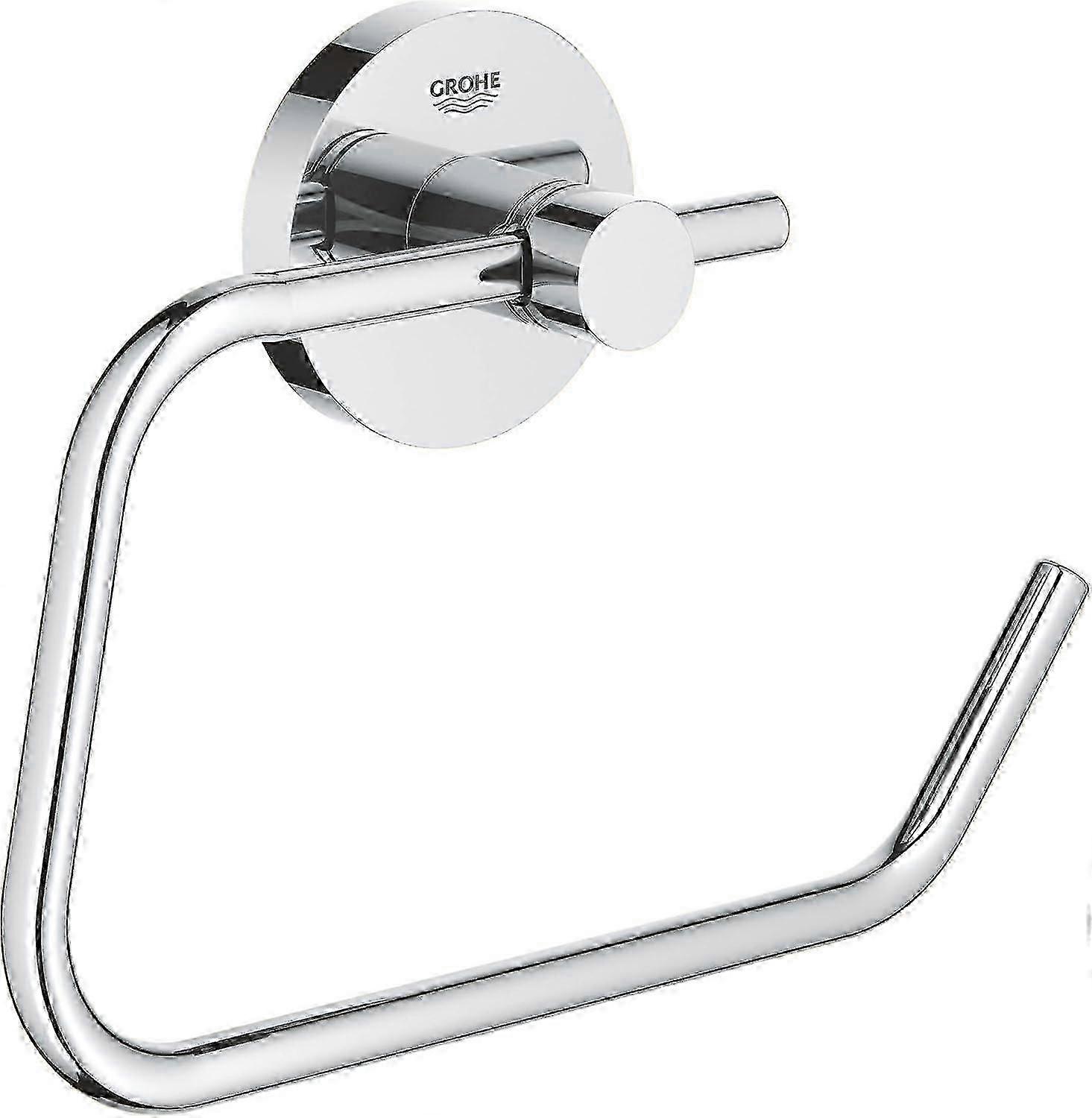 حامل لفة ورق Grohe Essentials 40689001 ، استيراد ألماني فضي RWT
