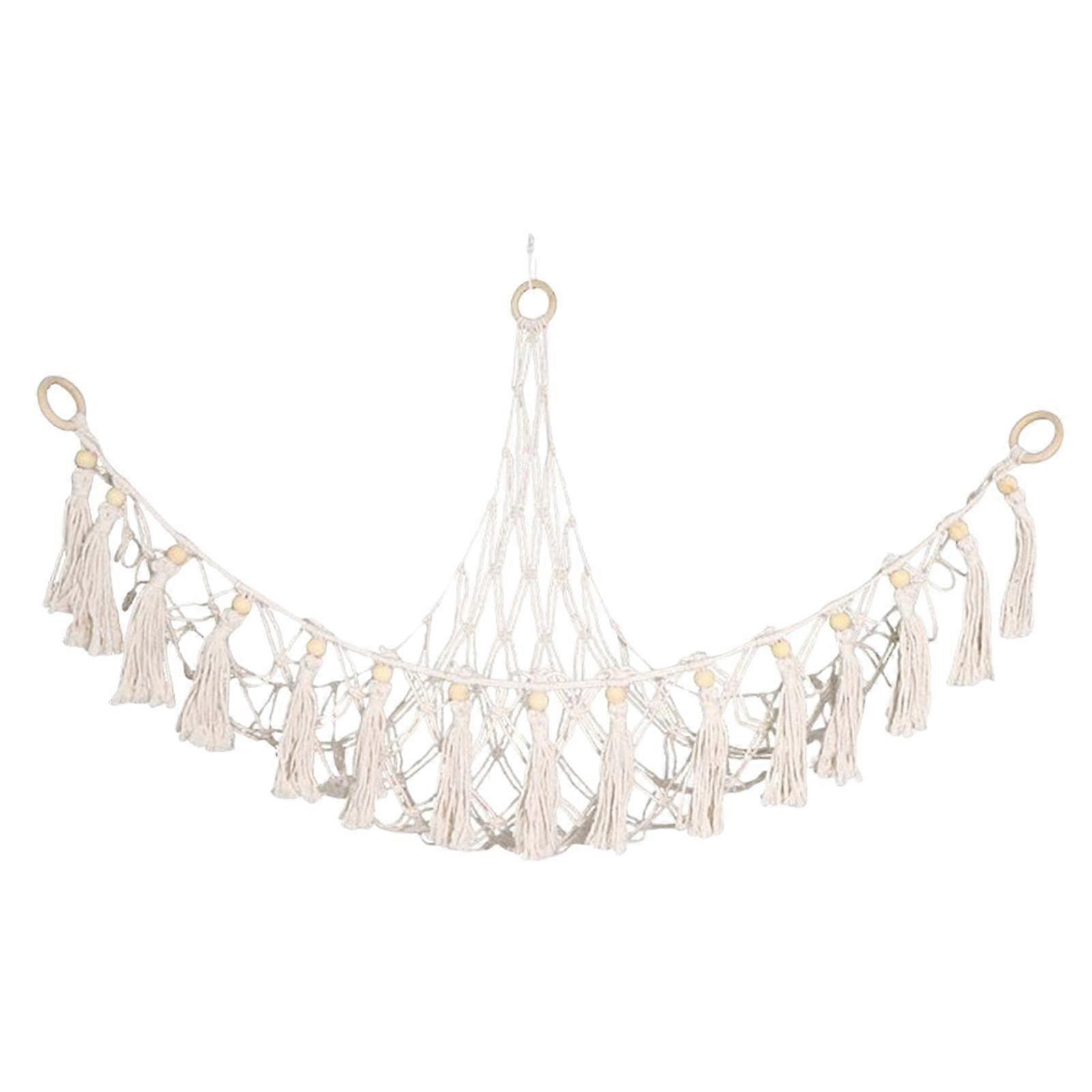 Toy Hammock With Tassels Boho Hammock Holder For Children's Room Bedroom Decor