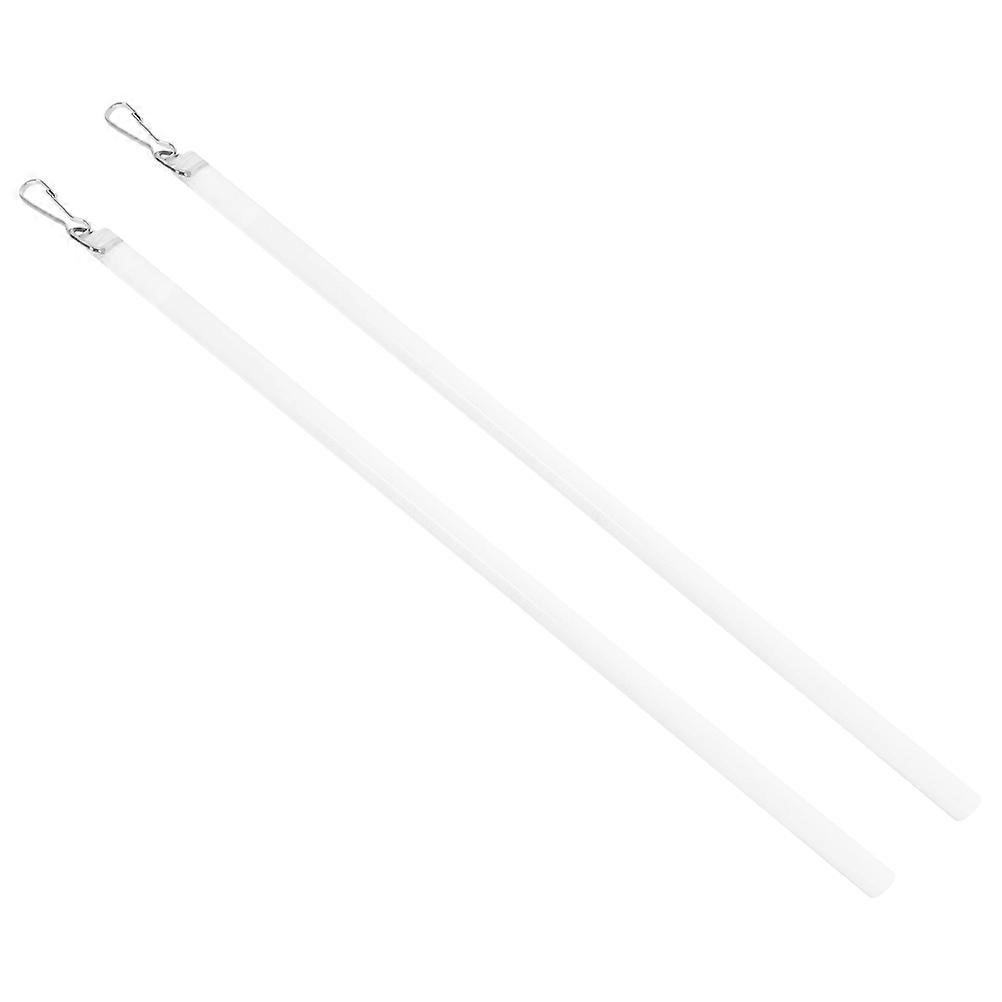 Clear Curtain Wand 6Pcs With Convenient Hook For Window Blind Opening 13.4X1.2X0.4in Functional Acrylic