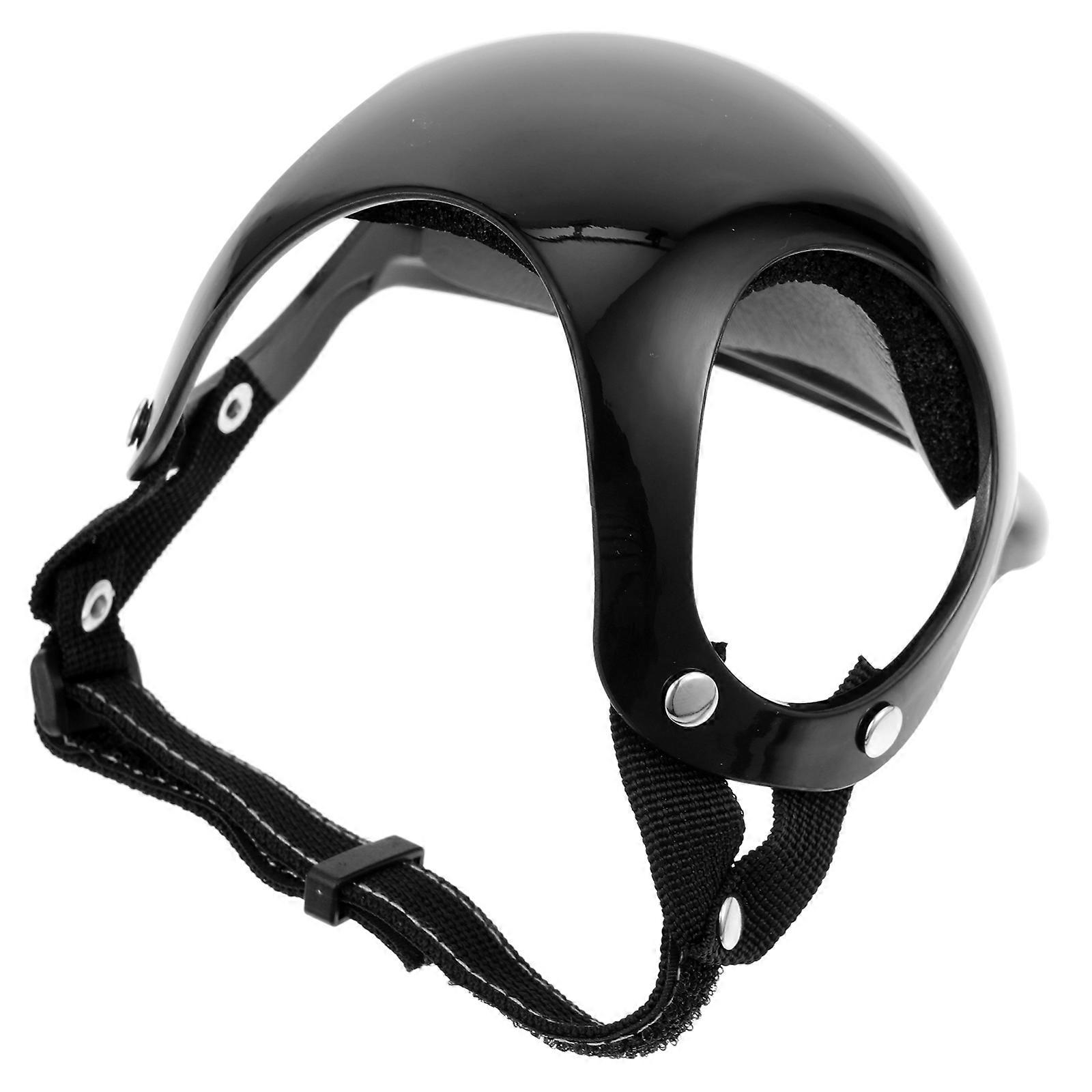 Dog Pet Safety Hat for Head Safety Practical Black