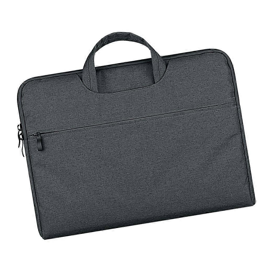 Laptop Briefcase for Women Simple Shape Design Tote Dark Grey 11.6 Inches Shock Absorption for Daily Use 1Pcs