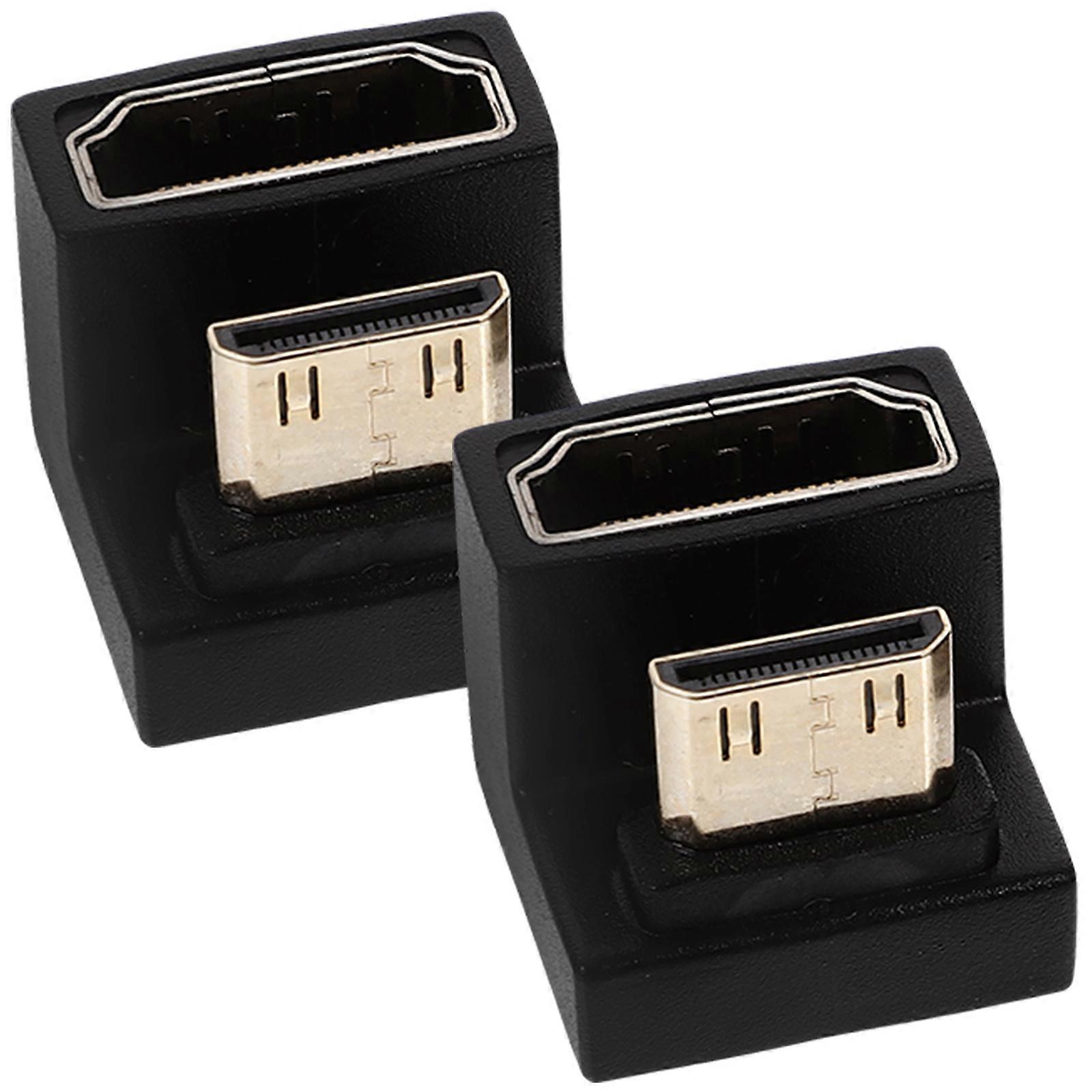 Right Angle Video Adapter 4Pcs For Cameras Indoor Use Black Video Transmission Converter Precision for Professionals