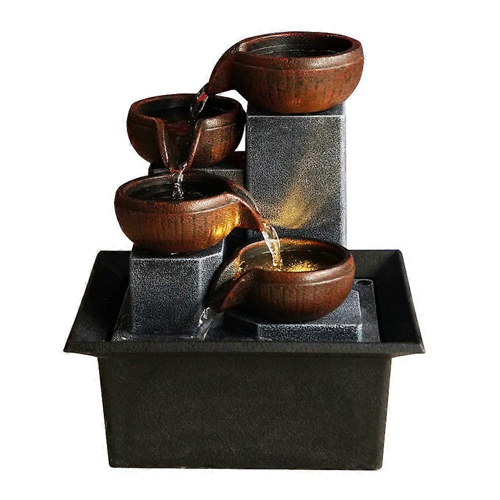 Home Decoration Tabletop Fountain for Office Use 2Pcs Assorted Color