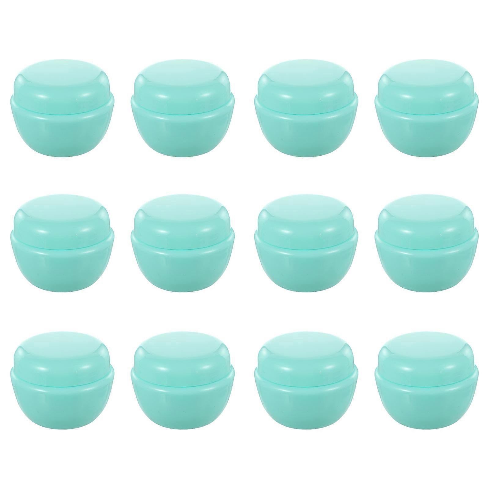 Cosmetic Face Cream Boxes Plastic Containers for 12Pcs Small Jars