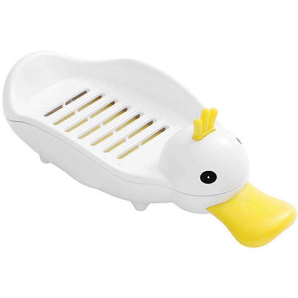 PP Soap Dish With Drainage For Household Users 19.5X8.9X4.8CM Duck-Shaped Design 4Pcs