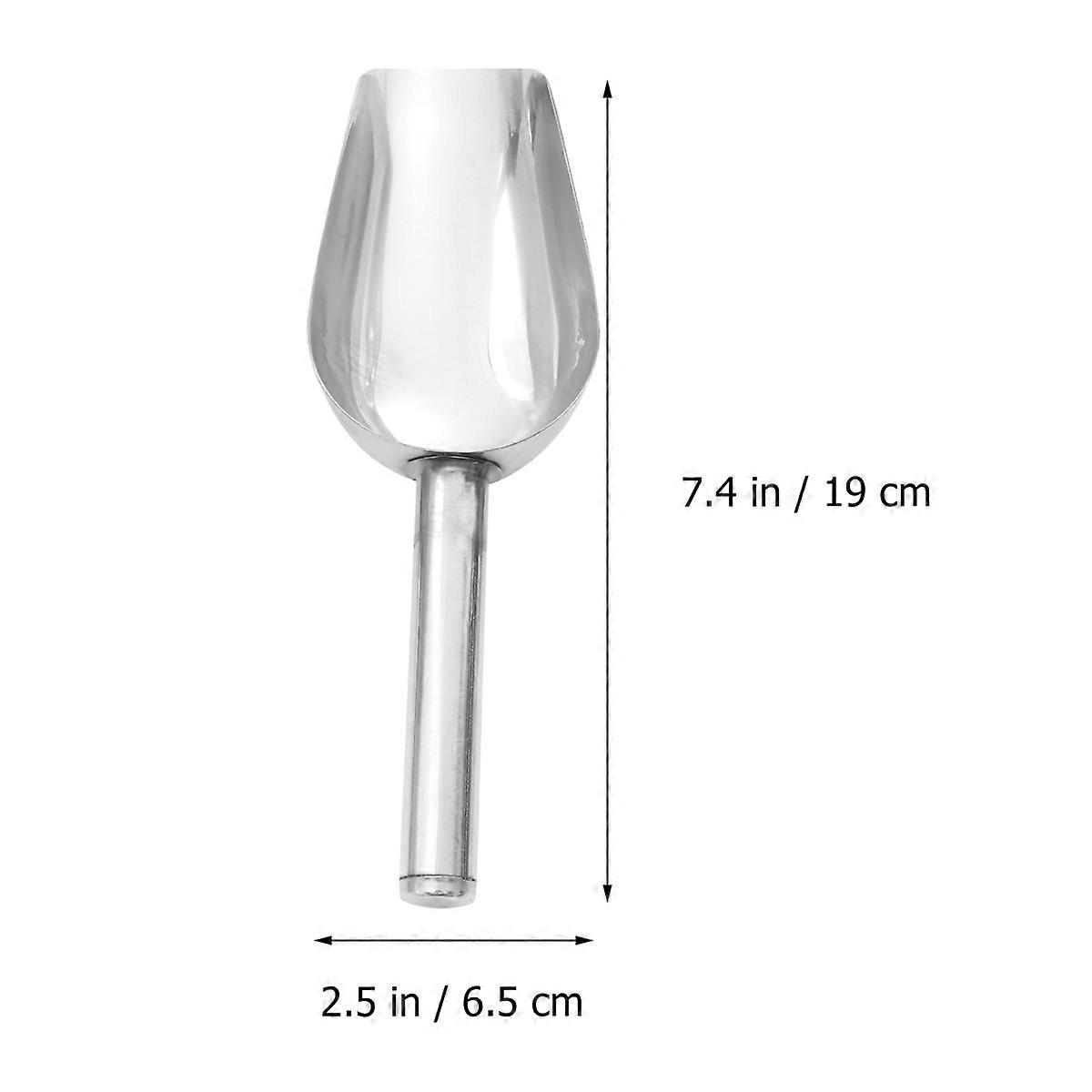 Candy Scoops Stainless Steel Ice Scoop for Dry Items Like Nuts Dried Fruit Suitable for Household Users 19x6.5cm 3Set