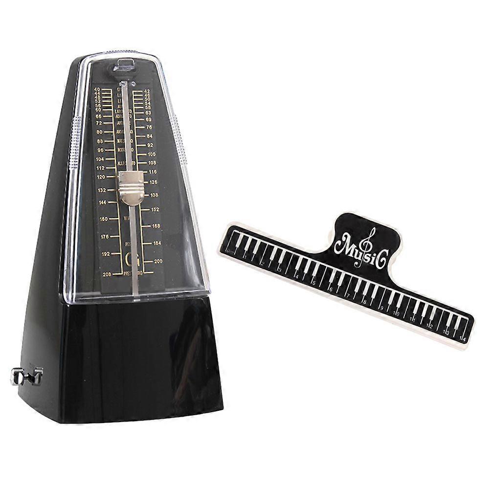4Sets Mechanical Metronome for Practice with Music Sheet Clip for Piano