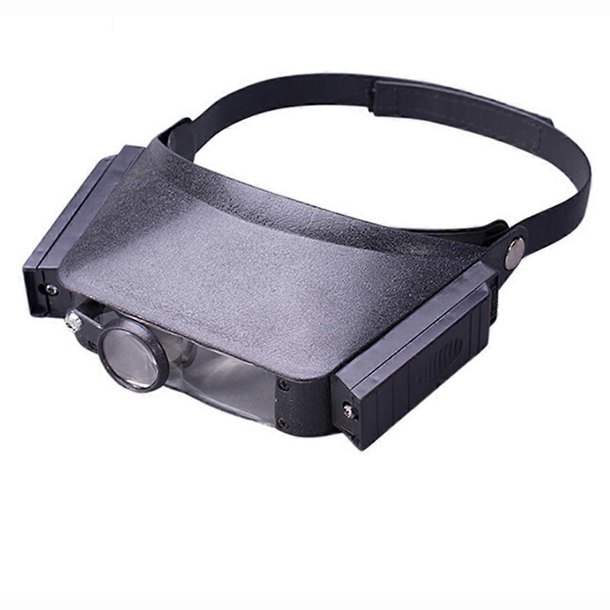 Black Headband Magnifier with LED Light for Magnifier 8x 2 Lighted Glasses