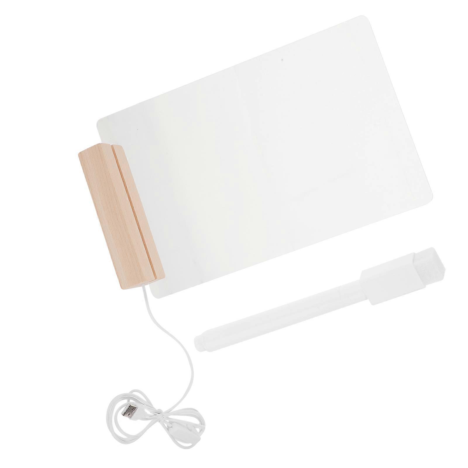 Acrylic Writing Memo Board Set with 4 Desk Boards for Office Use