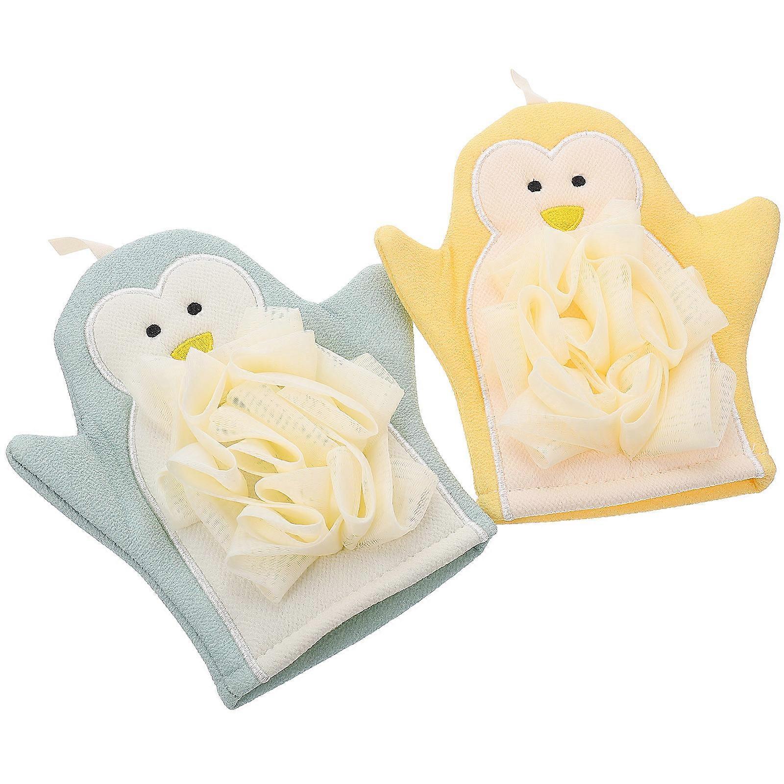 Bathing Towel Shower Scrubbing Gloves Rich Foaming for Bathing 4Pcs