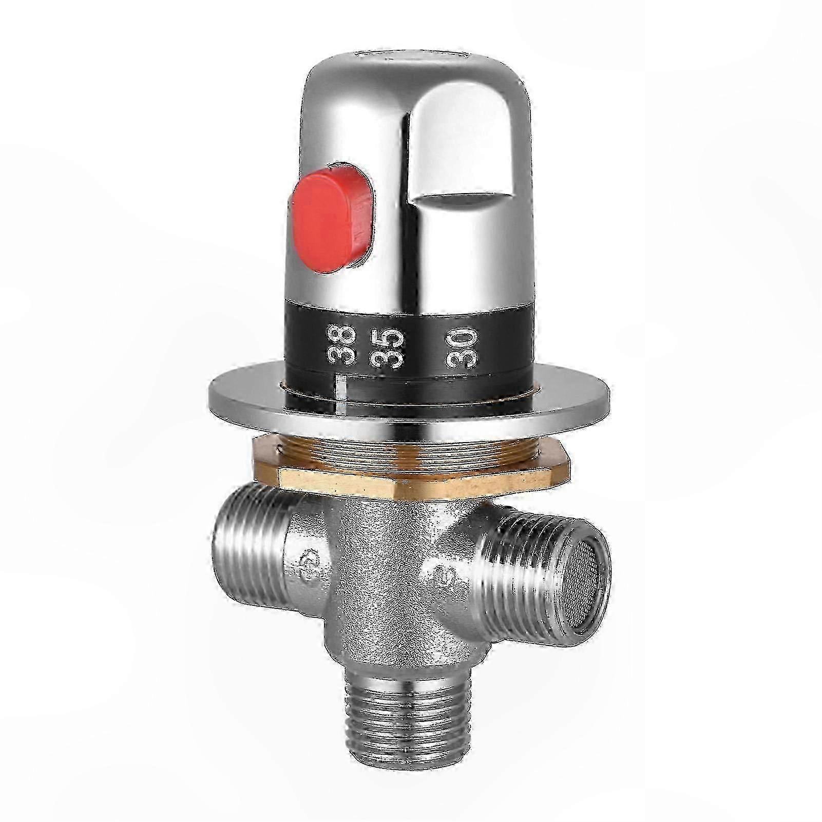 G1/2 Thermostatic Shower Faucet for Hot and Cold Water Mixing Control in Brass Material