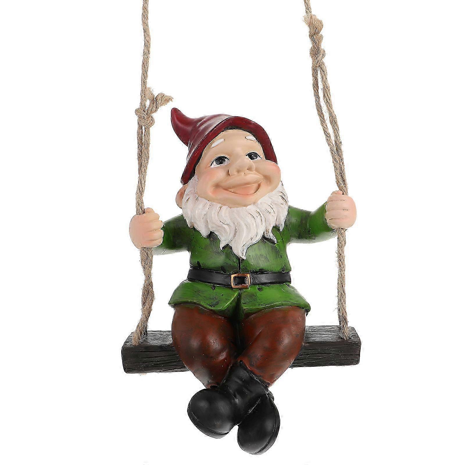 1Pc Miniature Gnome Figurine Delicate Elf Keepsake Gnome (Assorted Color)