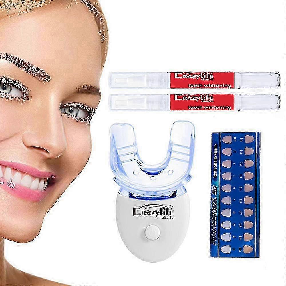 New Teeth Whitenings Kit With LED Light Mini Non-Sensitive Fast Teeth Whitener With Carbamide Peroxide Teeth Whitenings Gel