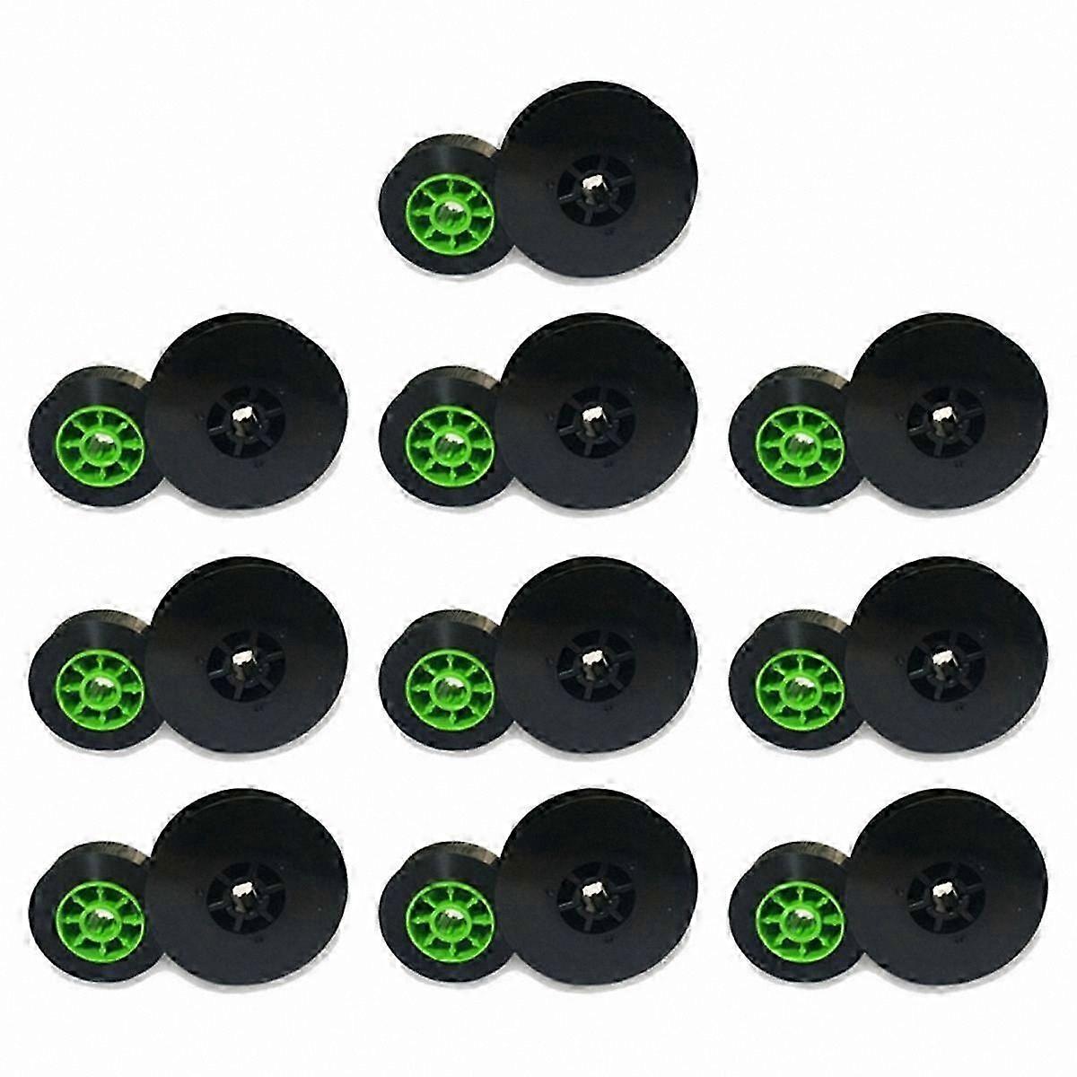 10-Pack Black Ink Ribbons for Cable ID Printers and Lettering Machines-Compatible with IR50B Model 550A/E