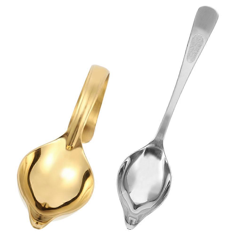 10Pcs Metal Sauce Spoon for Seasoning Use Assorted Color Kitchen Accessory