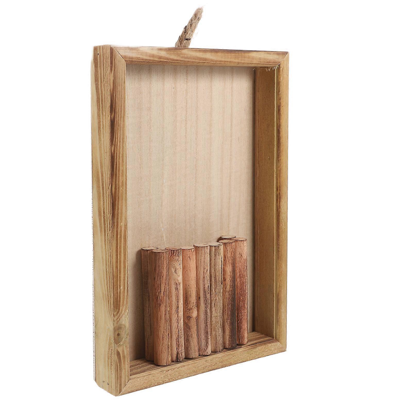 Rustic Wall Decor Wooden Wall Hanging Frame for Decoration 5Pcs