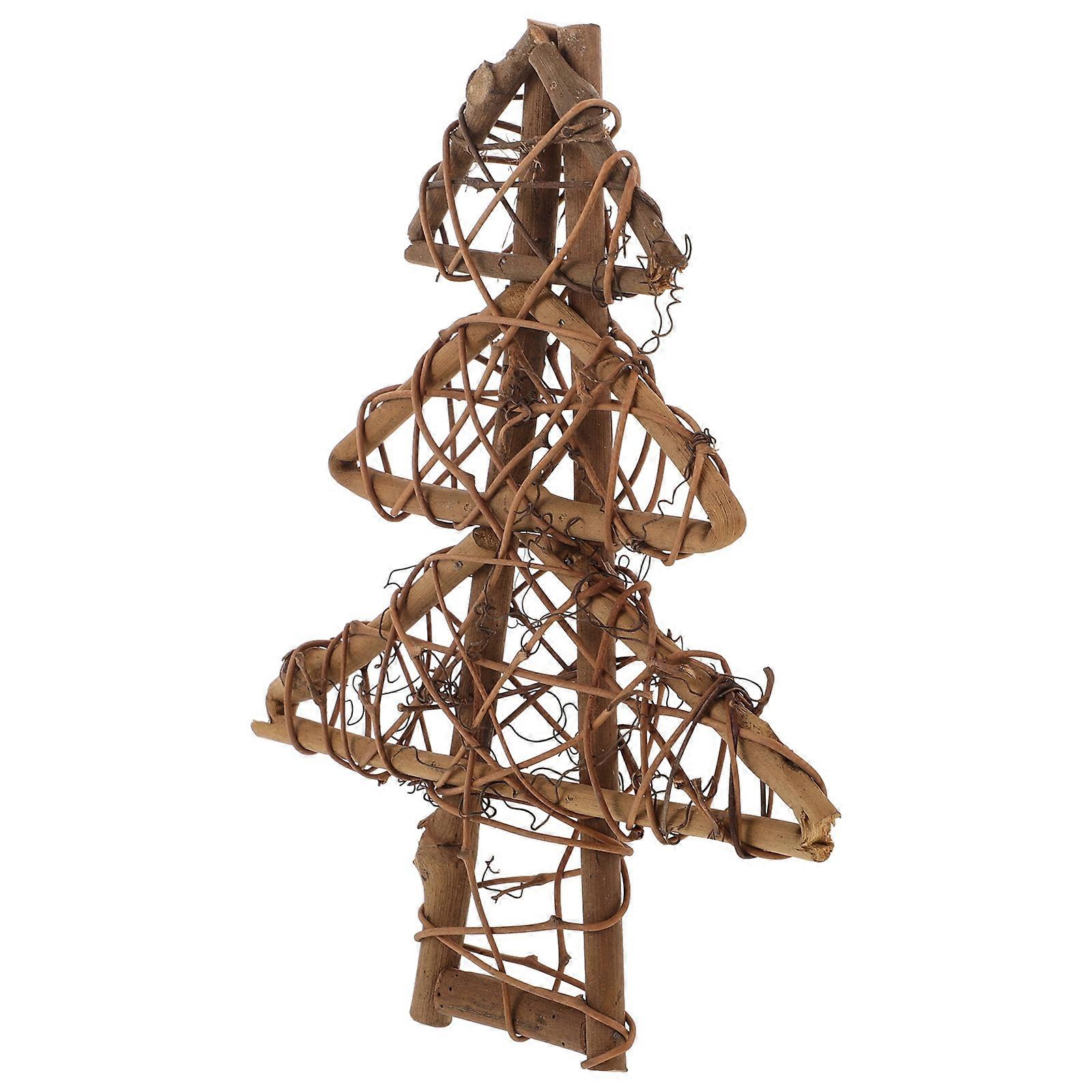 Grapevine Wreaths for Wreath Making 2Pcs Christmas Tree Shaped Decorative Use for Weddings Parties and Home Decor 20X15X2CM