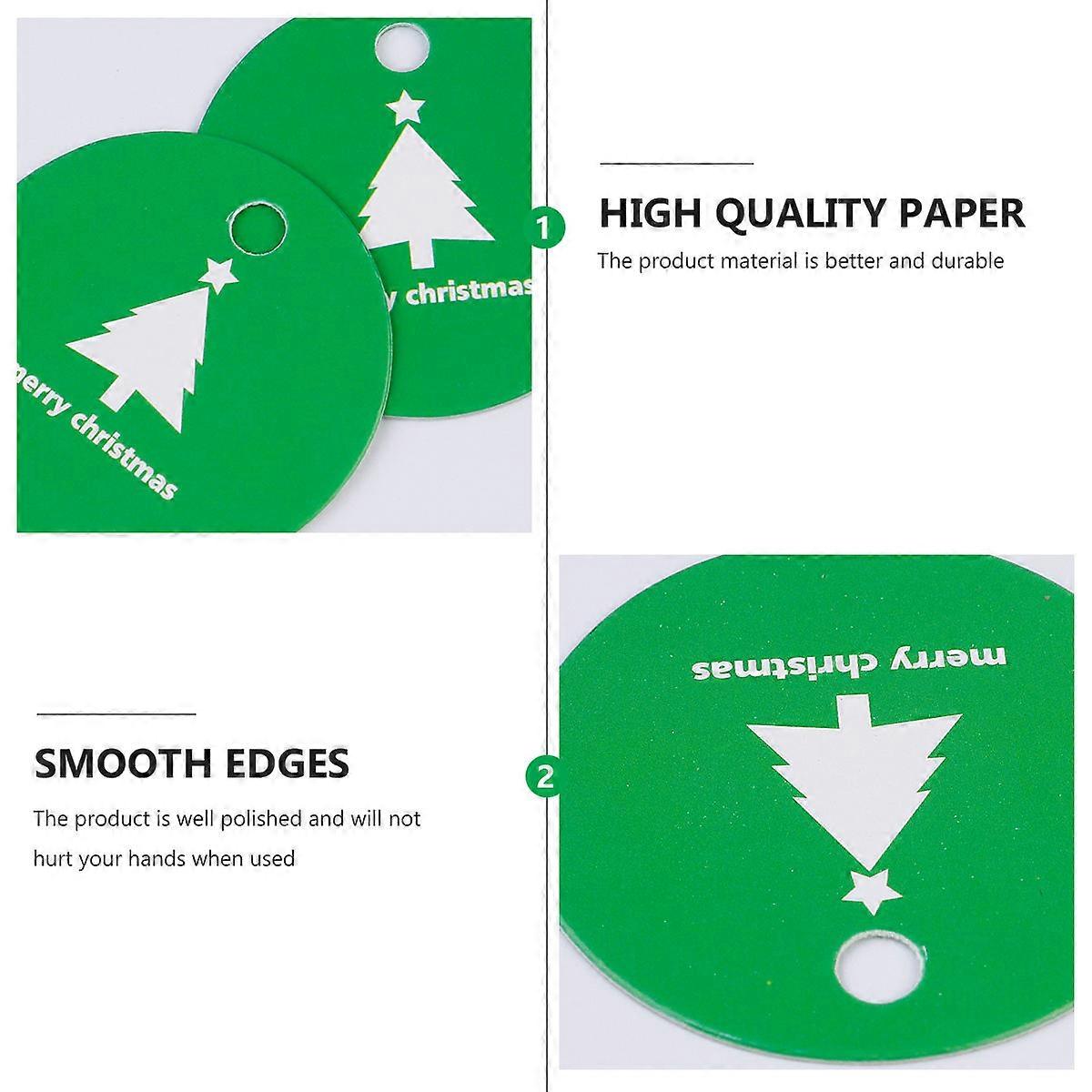 Creative Bookmark Paper Christmas Tags for 600Pcs Gift Use