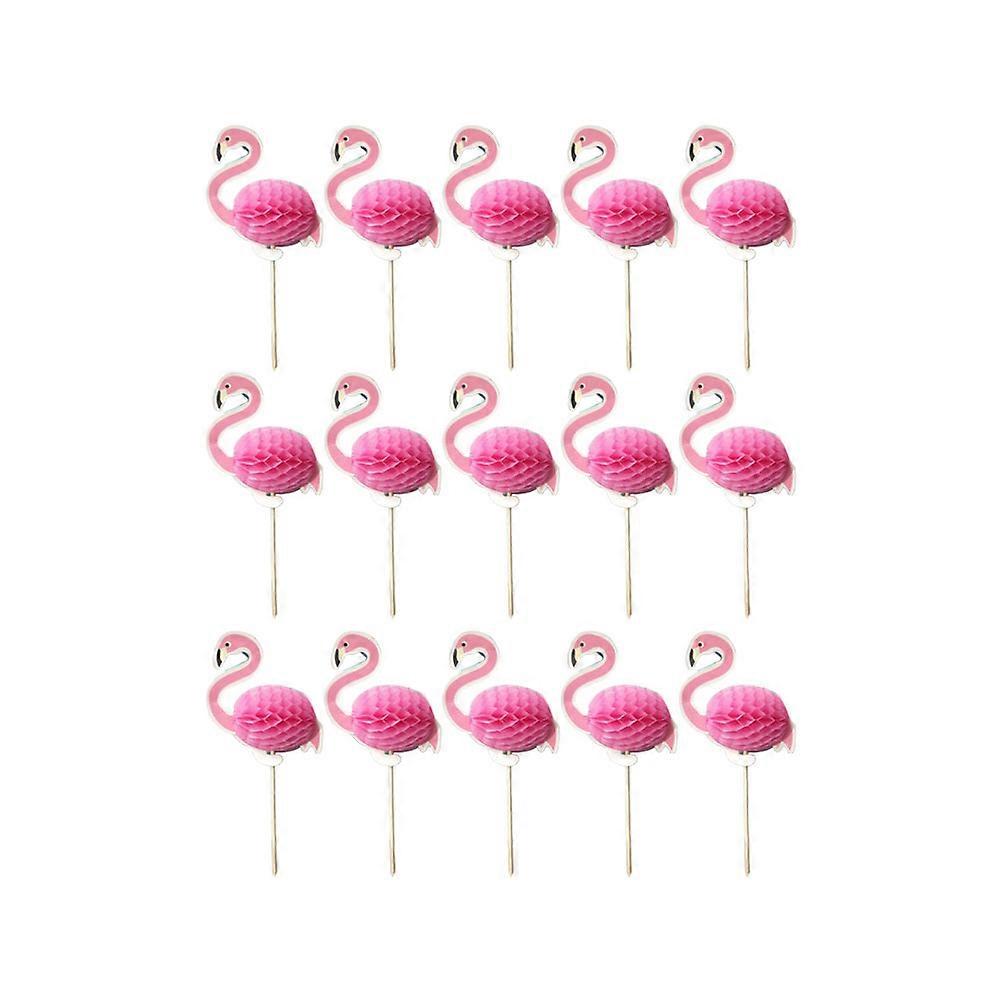 Dessert Topper Flamingo Cake Picks for Party 75Pcs Collection
