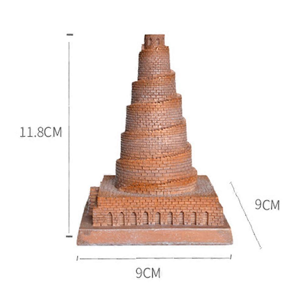 Architectural Models Resin Collectible Buildings Tower Shape for Home Decoration 1Set
