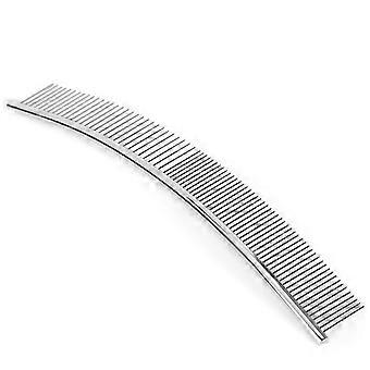 Dogs Curved Comb Stainless Steel Pet Grooming Opening Knot Comb Hairs Removal BrushHalf Thin Half Dense, Curved Row Comb