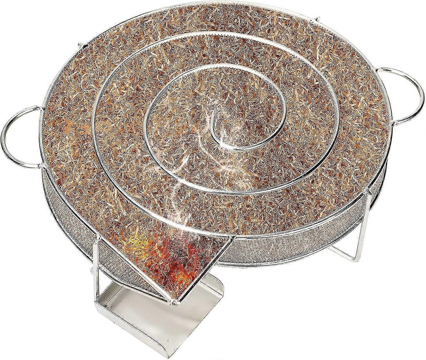 Smoked Box Grill Wood Chips Smoked Grill Accessories Portable Stainless Steel Smoked Box With Handle Meat Smoker