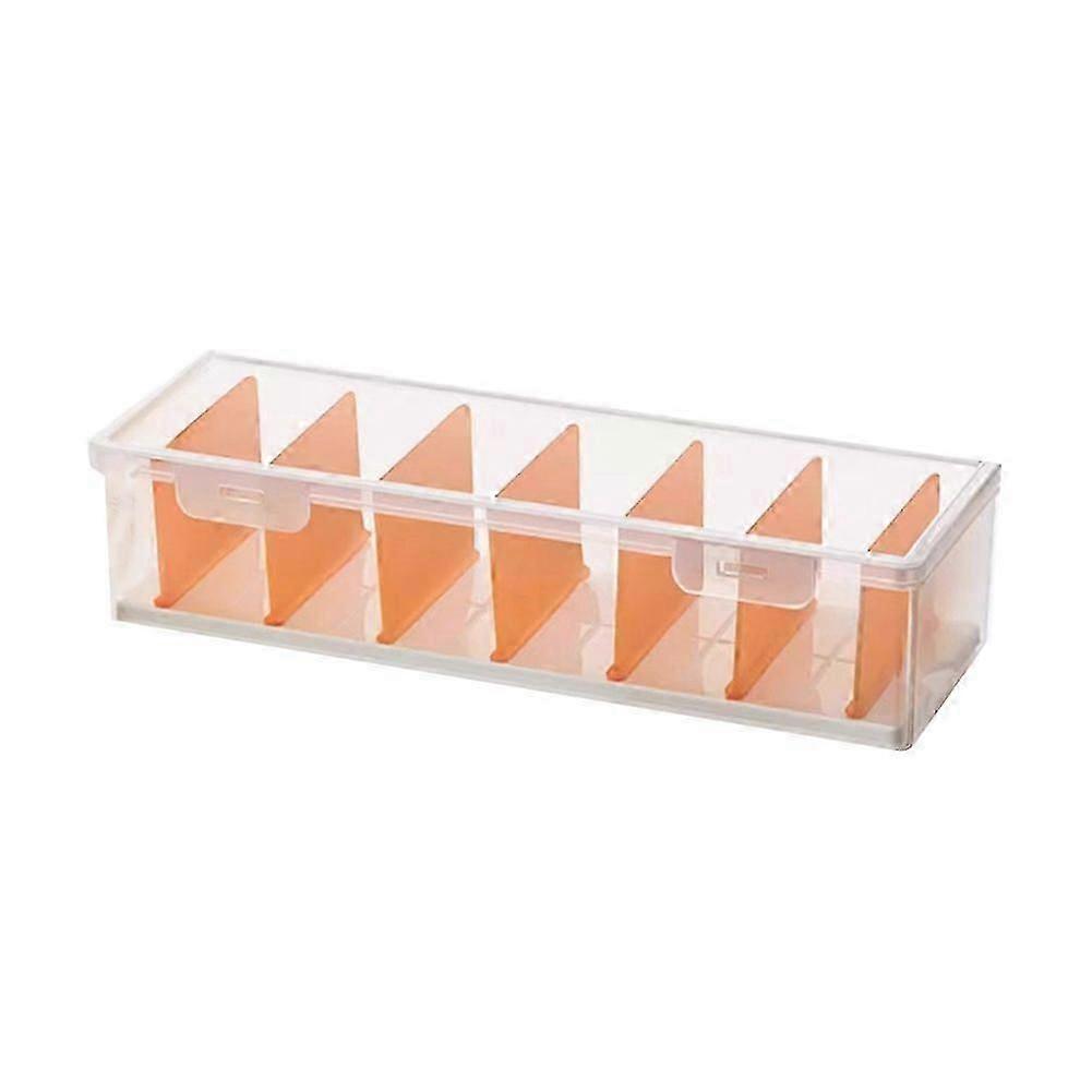 Clear Plastic Compartmentalized Organizer Box Holds Game Cards Storage Box with Adjustable Divider