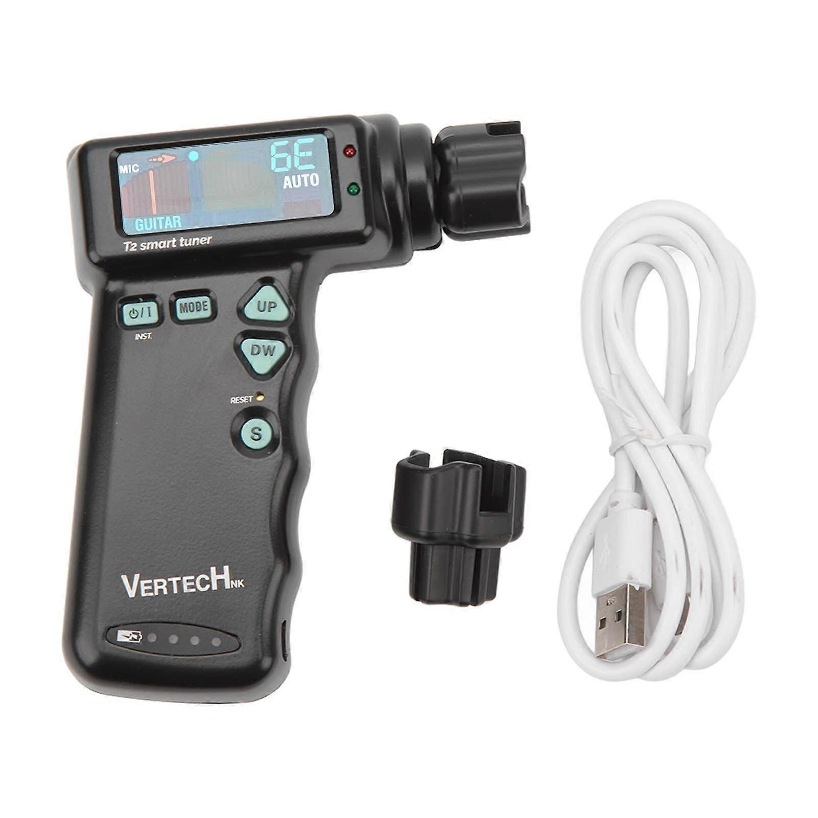Automatic Guitar Winder Color Display 2600mA Fast Acoustic Guitars Auto Tuner for Guitar Ukulele