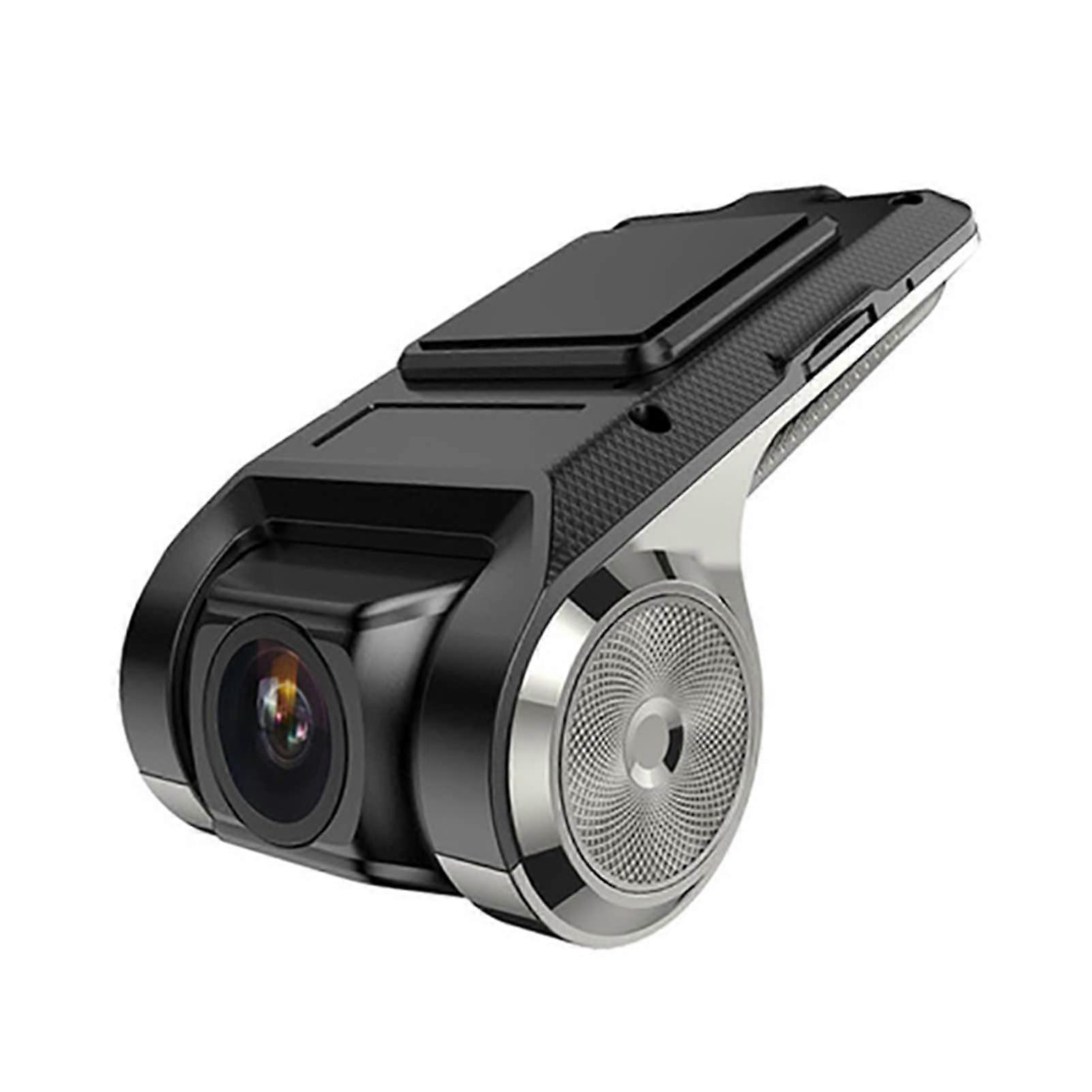 USB Dash Cam Car DVR, 170 Degree Wide Angle, 90 Degree Rotating Lens, Automatic Cyclic Recording