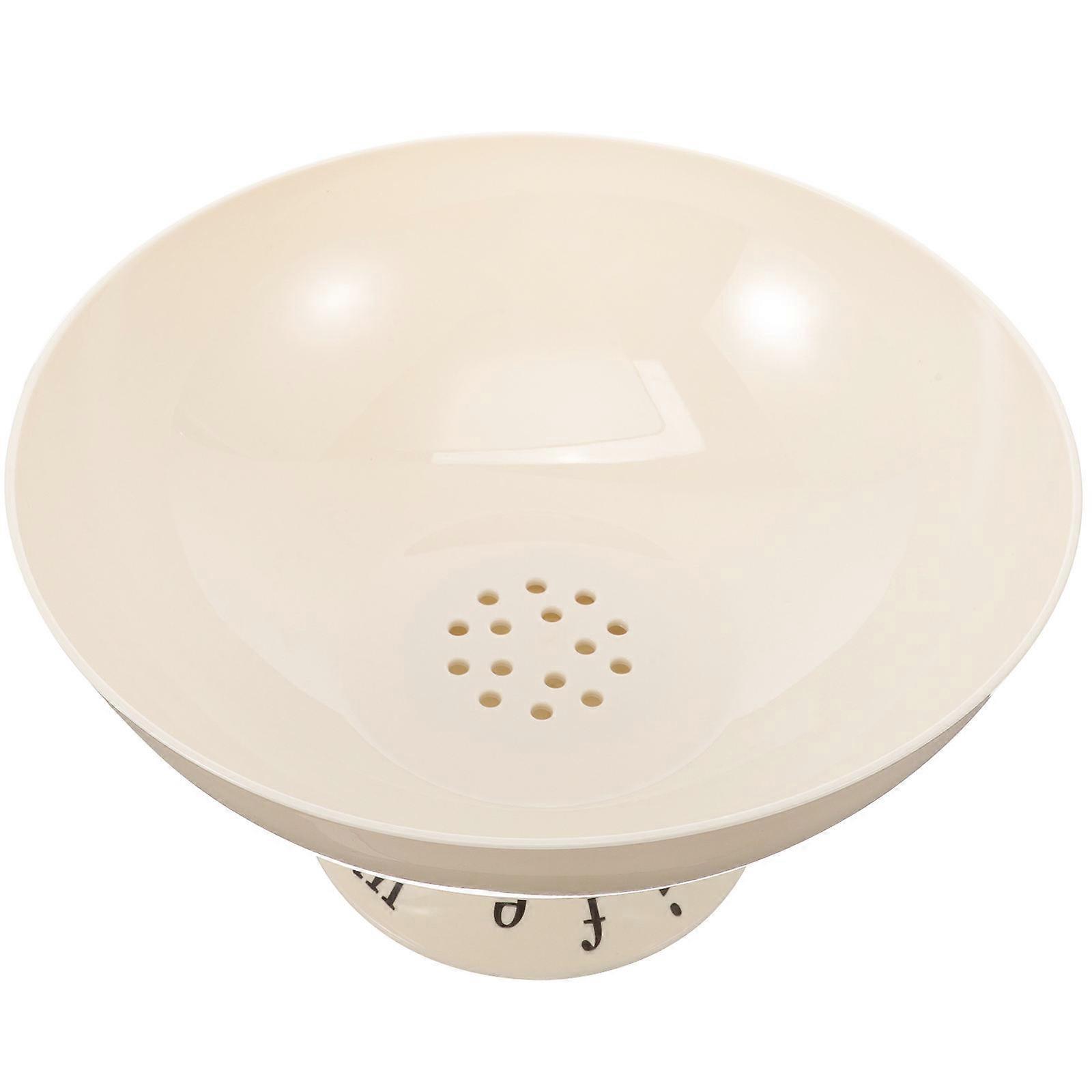 Draining Fruit Tray Beige Party Versatile Fruit Bowl for Desktop Storage Use