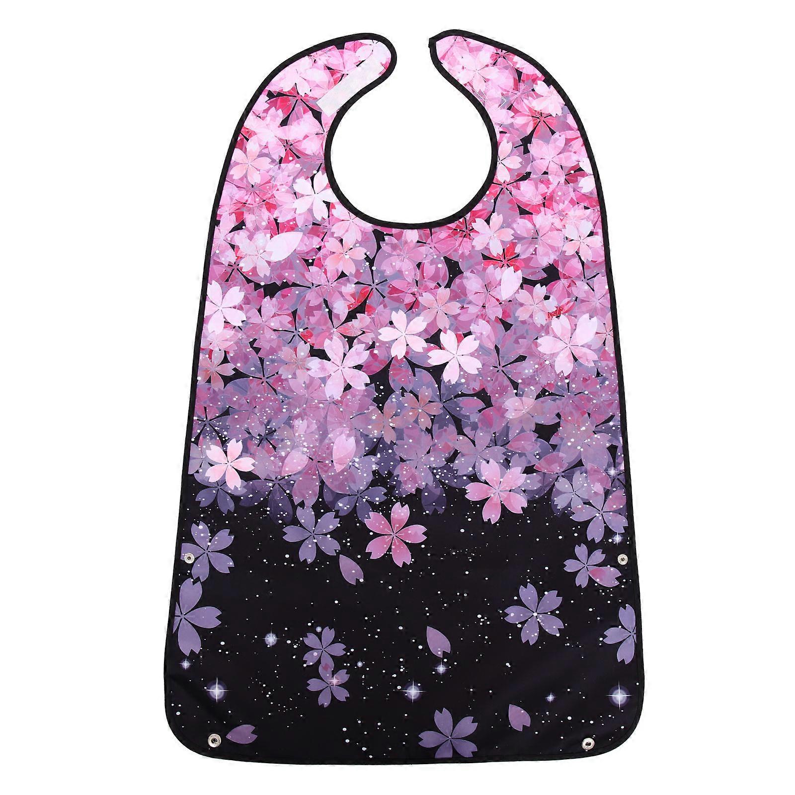 Washable Elderly Bib Protective Eating Aid For Elderly 78x49x0.5CM Practical Design 1 Set