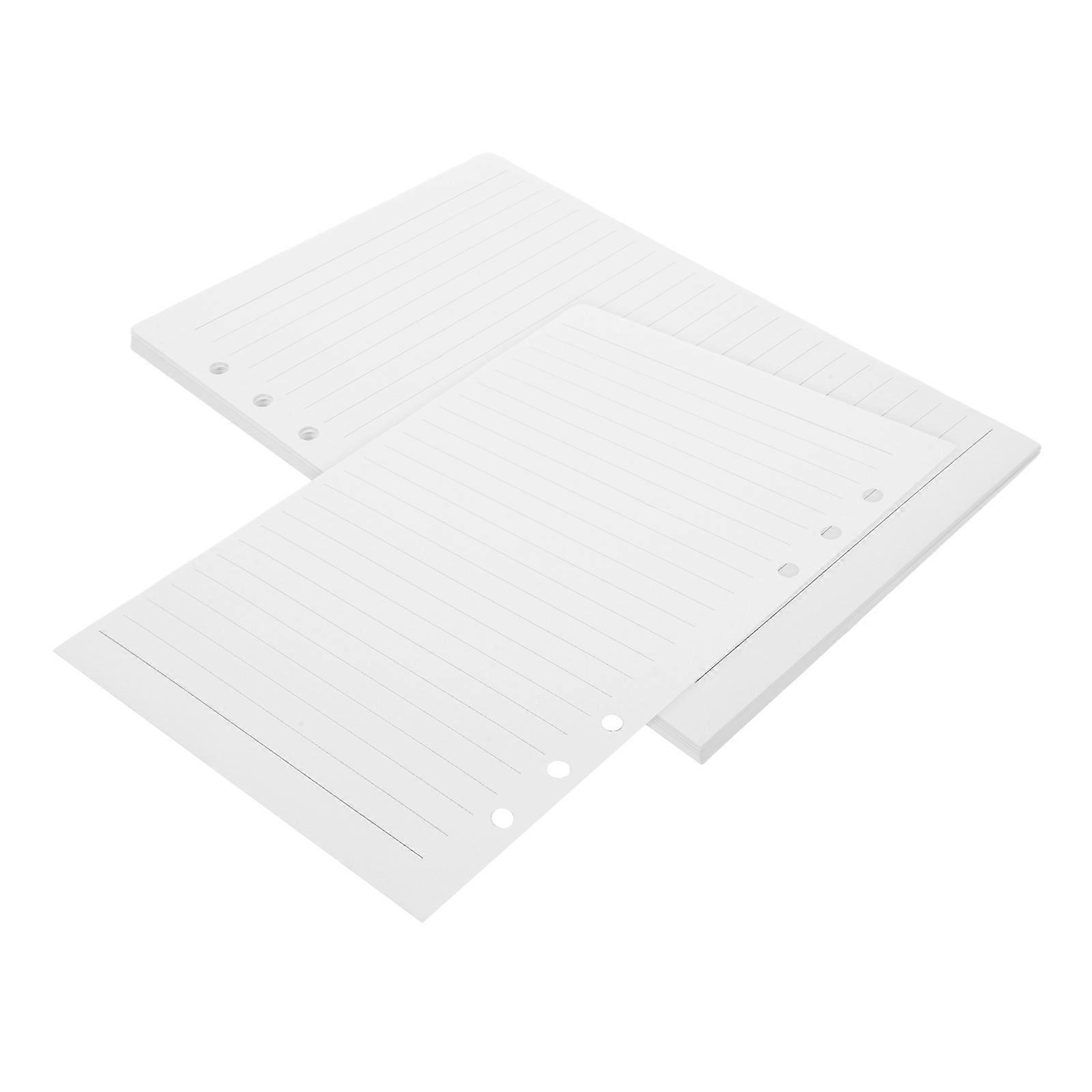 Binder Lined Notebook Paper Refill Loose Leaf for Planner 225 Sheets White