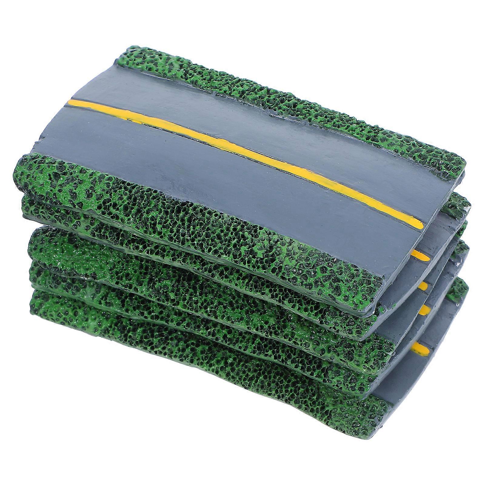 Train Scenery Model for DIY Garden Scenery 5Pcs Resin Highway