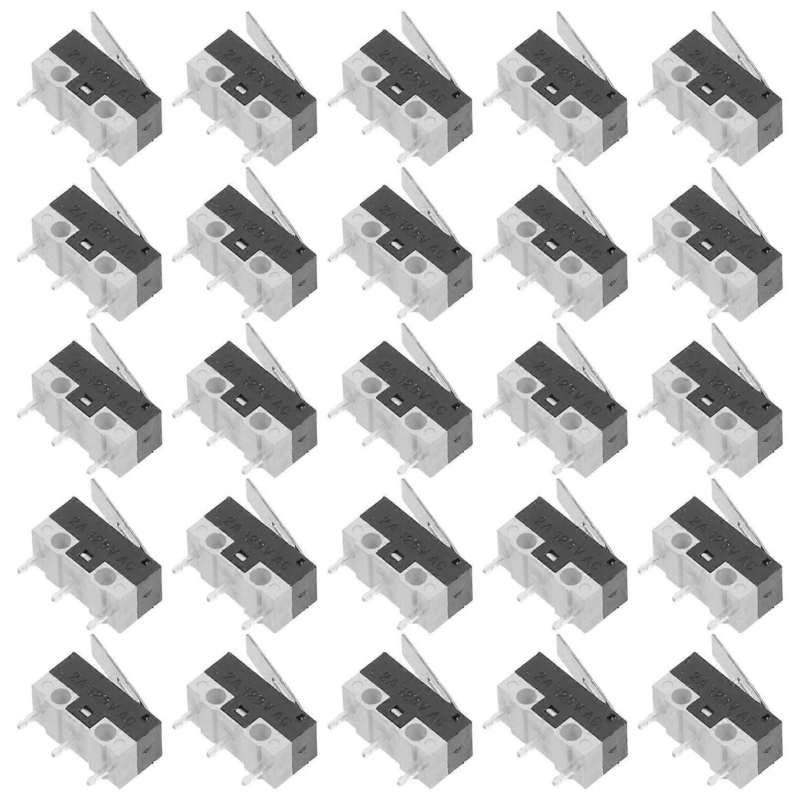 20pcs Micro Limit Switch with Lever Arm 2A 125V Switch Perfect Replacement for Electronics Home Appliances and Automotive