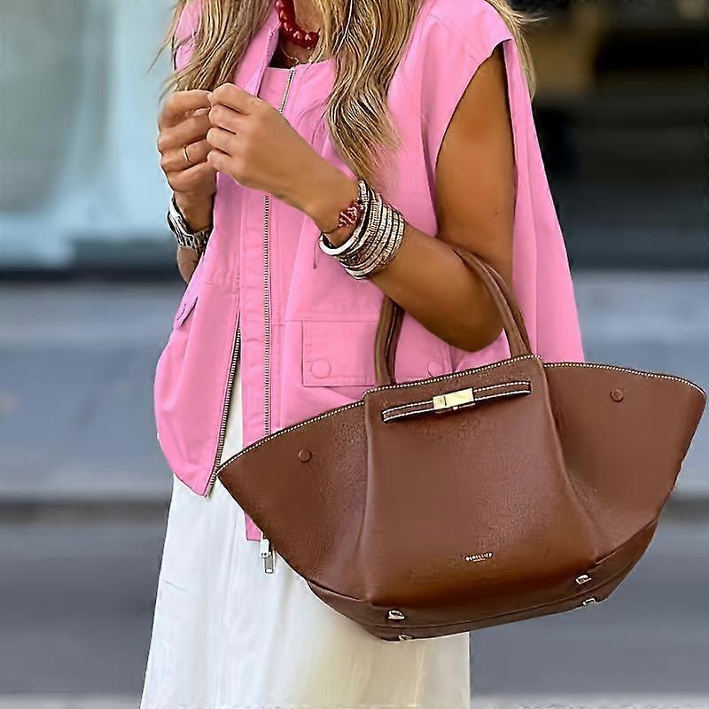 Women's Elegant Solid Color Ruffled Hem Zip Up Vest