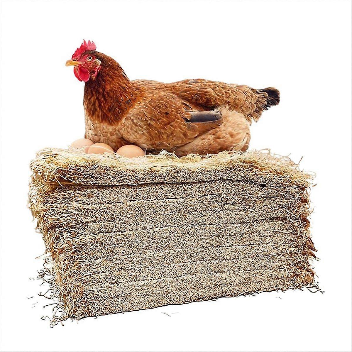Premium Laying Hen Nesting Pads, Farm Ranch Hen Nesting Mat Square Coconut Palm Chicken Nest Hen Eg