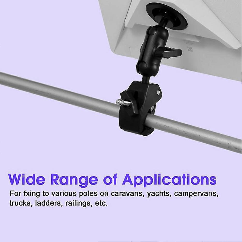 For Starlink Mini Mount RV Ladder Pole Mount Adjustable Clip for Starlink Mini for Cars RVs Ladders and Gu