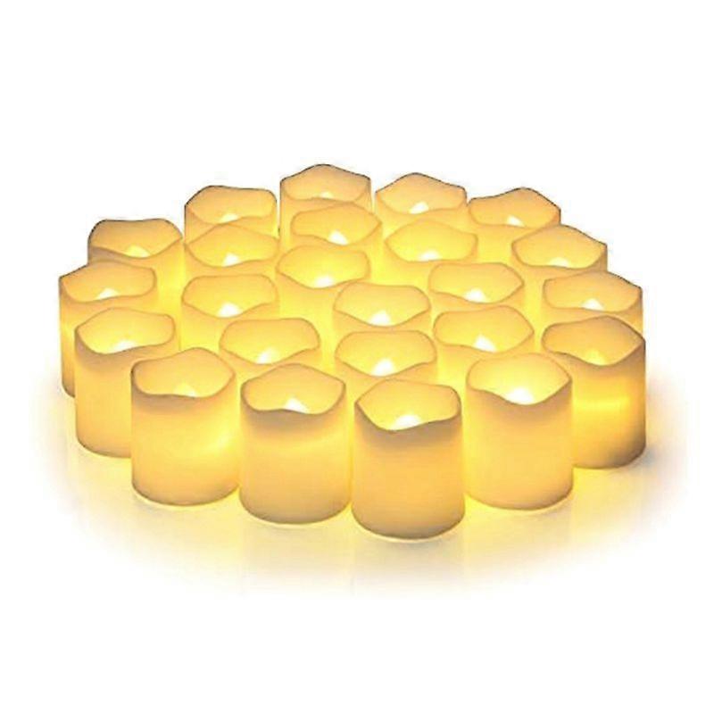 Flameless Wishing Candles, 24 Candles With Batteries