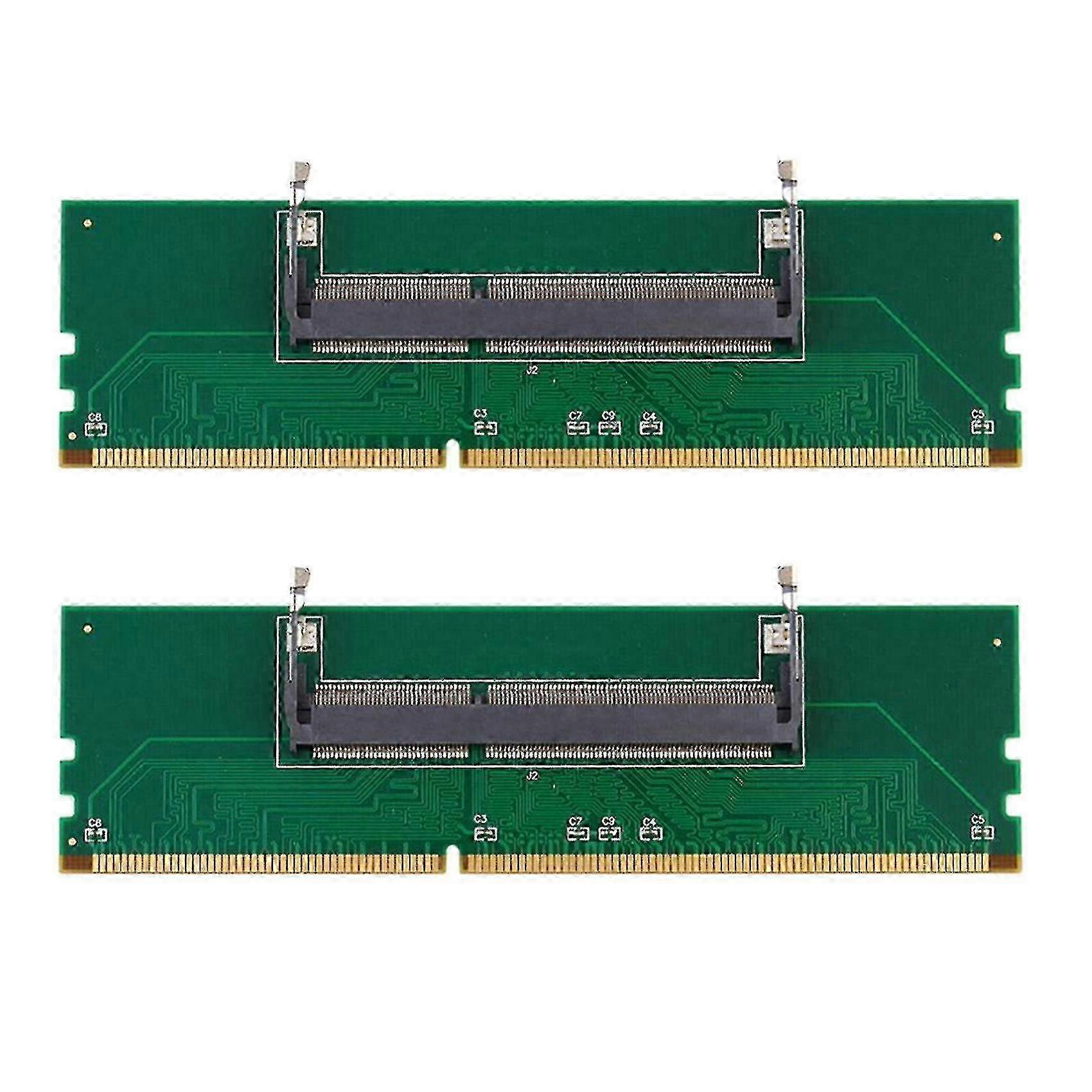 2x Laptop Ddr3 Ram Memory To Desktop Converter Adapter Card 240p To 204p Generation Memory Riser Ca 25-26s