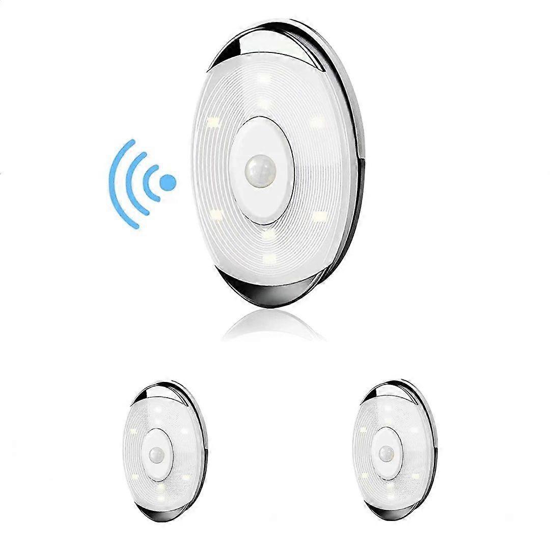 3 Pack Wireless Indoor Motion Sensor Light Spotlight Led Battery LED Closet Lights