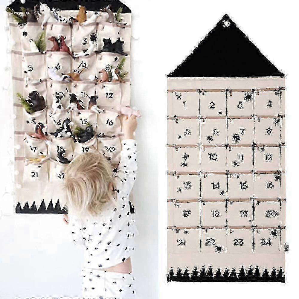 2023 24 Advent Calendar Christmas Countdown Xmas Hanging Pockets Gift