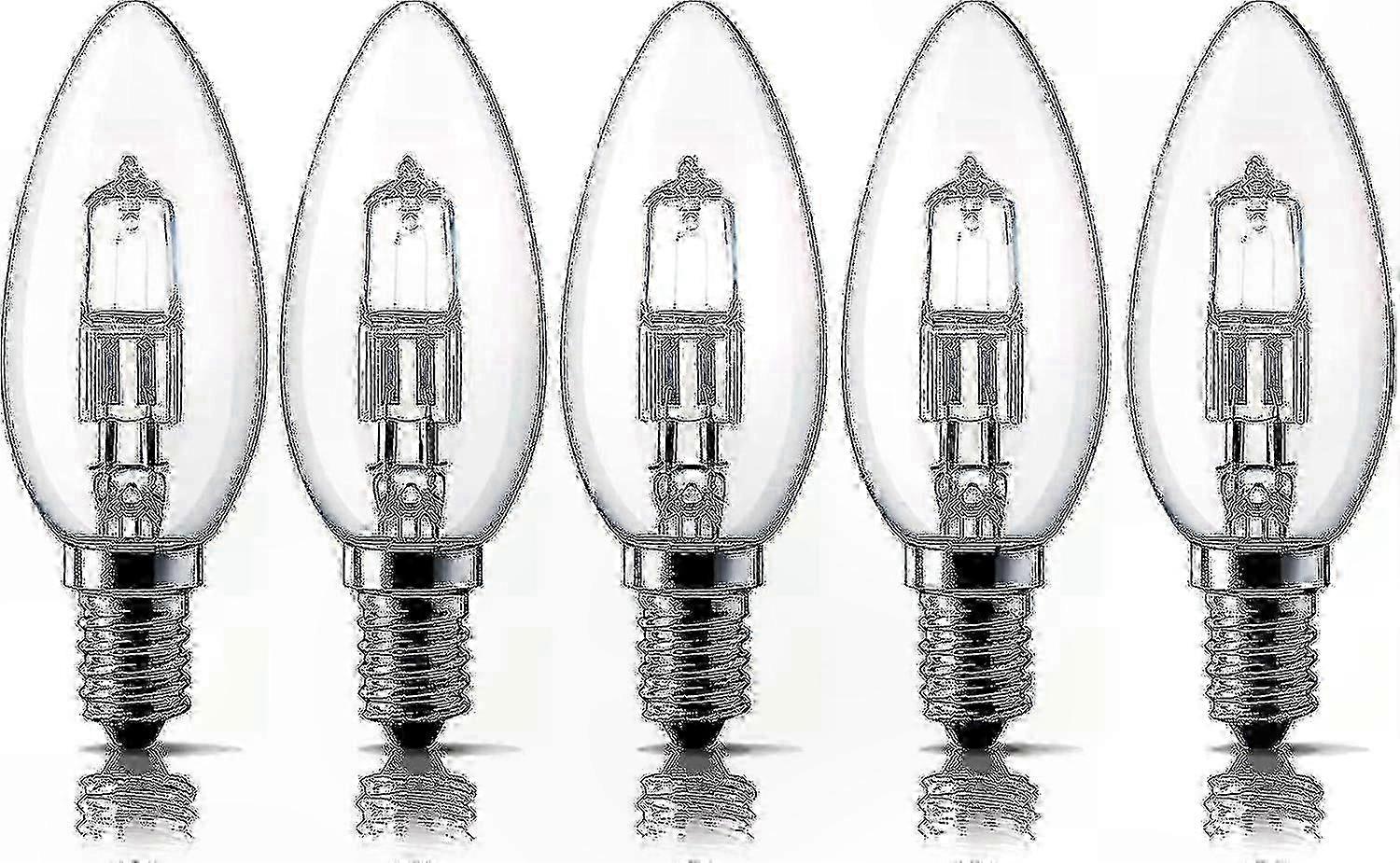 Bec halogen E14 28W, alb cald 2700K, reglabil, pachet de 5