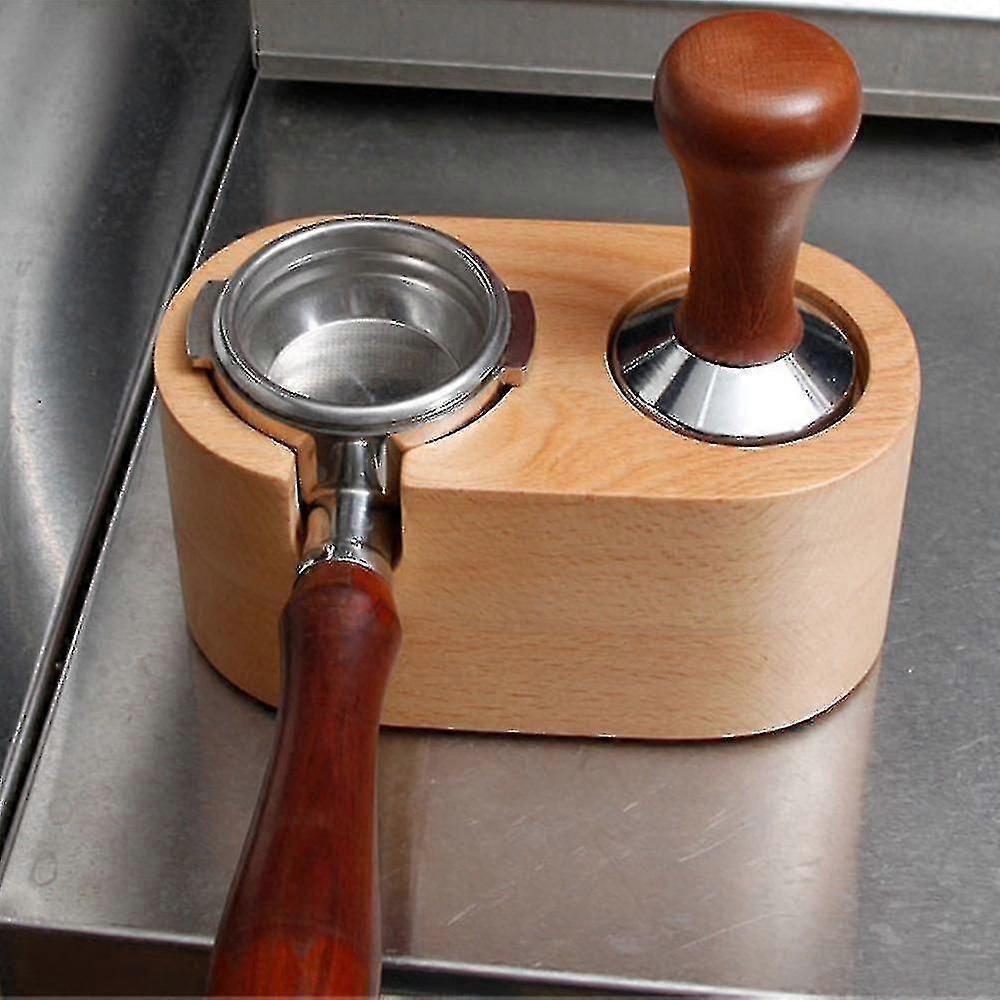 51 מ"מ ידני עץ קפה טמפר מחזיק מאט בריסטה קפה אספרסו